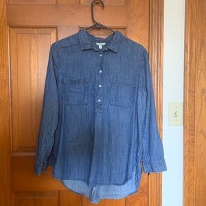 Sonoma denim 3/4 button shirt